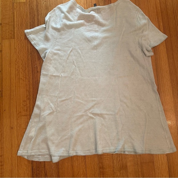 Eileen Fisher Linen Lightweight knit white Short Sleeve woman’s XL(z) - Picture 16 of 16